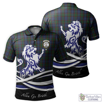 Fletcher Tartan Polo Shirt with Alba Gu Brath Regal Lion Emblem
