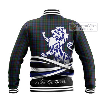 Fletcher Tartan Baseball Jacket with Alba Gu Brath Regal Lion Emblem