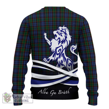 Fletcher Tartan Ugly Sweater with Alba Gu Brath Regal Lion Emblem