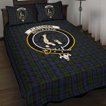 Fletcher Tartan Quilt Bed Set with Family Crest