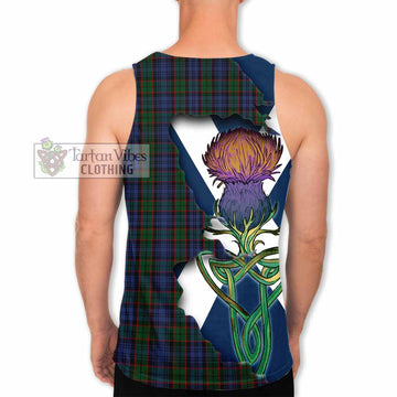 Fletcher Tartan Family Crest Men's Tank Top Scottish Thistle Celtic Inspired - Tartan Vibes Clothing