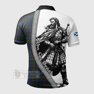 Fletcher Tartan Clan Crest Polo Shirt with Highlander Warrior Celtic Style