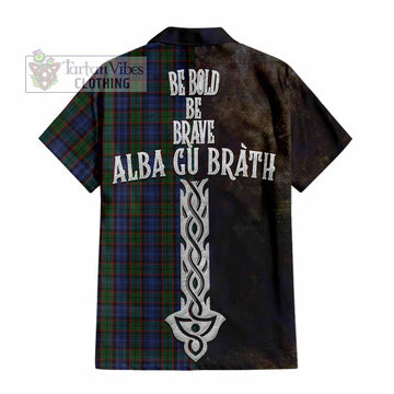 Fletcher Tartan Family Crest Hawaiian Shirt Alba Gu Brath Be Brave Lion Ancient Style - Tartan Vibes Clothing