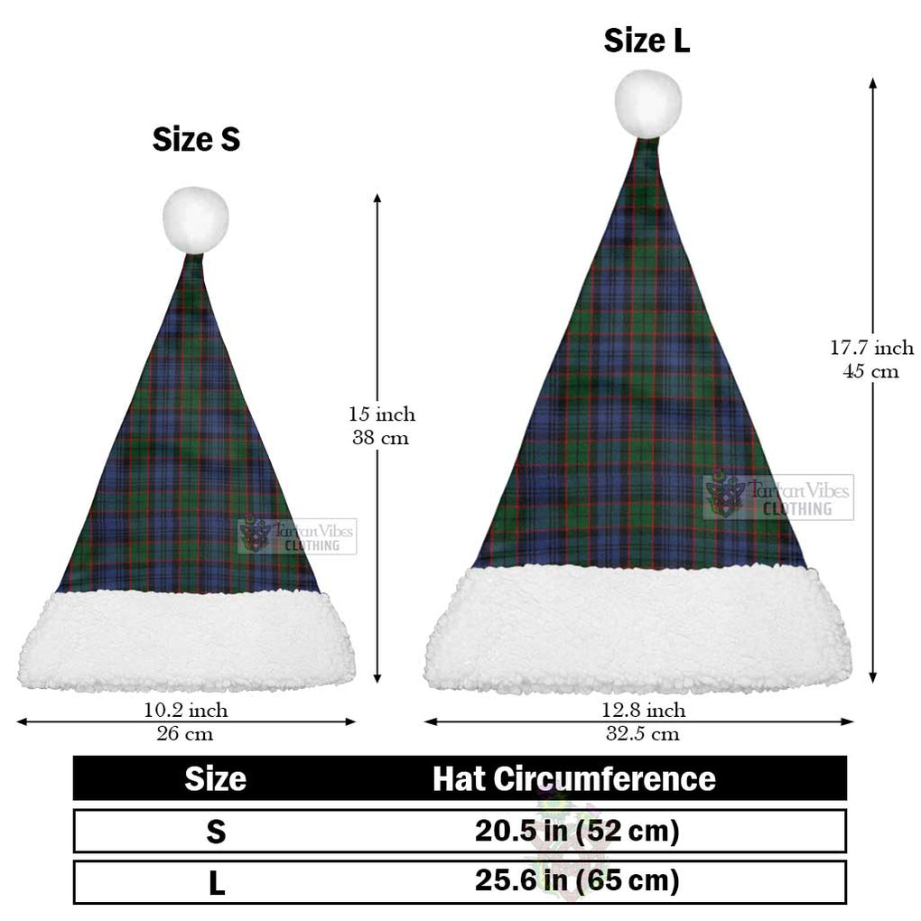 Fletcher Tartan Christmas Santa Hats Christmas Hat L 25.6in (65cm) - Tartan Vibes Clothing