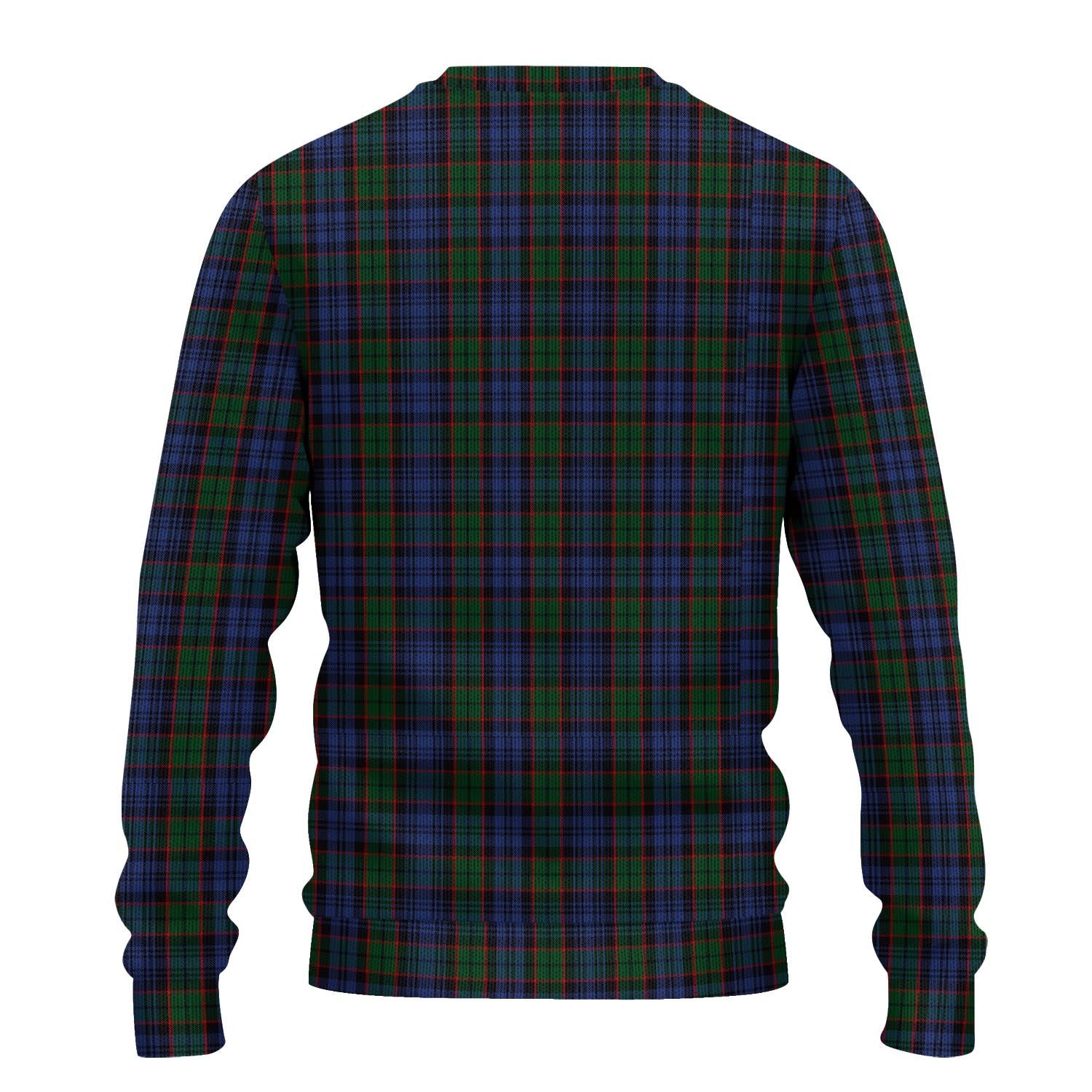 Fletcher Tartan Knitted Sweater with Family Crest - Tartanvibesclothing