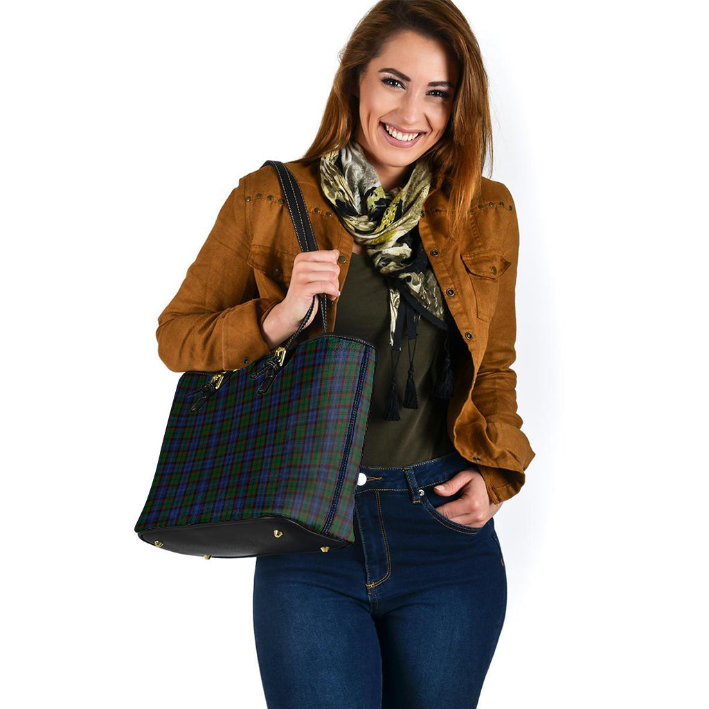 Fletcher Tartan Leather Tote Bag - Tartan Vibes Clothing