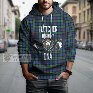 Fletcher Ancient Tartan Hoodie with Family Crest DNA In Me Style