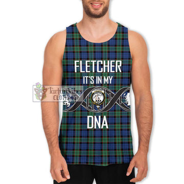 Fletcher Ancient Tartan Men's Tank Top with Family Crest DNA In Me Style