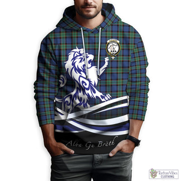 Fletcher Ancient Tartan Hoodie with Alba Gu Brath Regal Lion Emblem