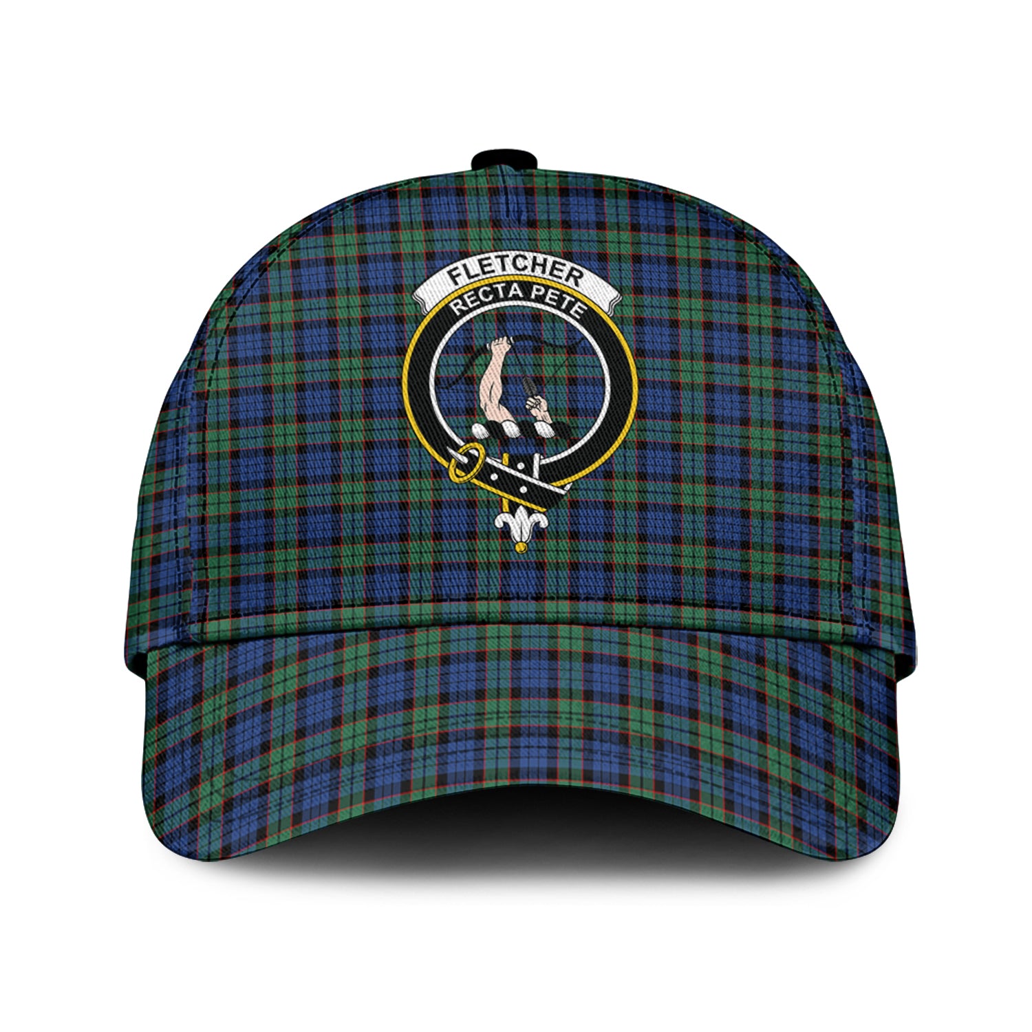 Fletcher Ancient Tartan Classic Cap with Family Crest Classic Cap Universal Fit - Tartan Vibes Clothing