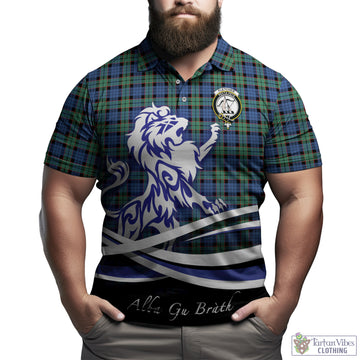Fletcher Ancient Tartan Polo Shirt with Alba Gu Brath Regal Lion Emblem