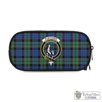 Fletcher Ancient Tartan Pen and Pencil Case with Family Crest