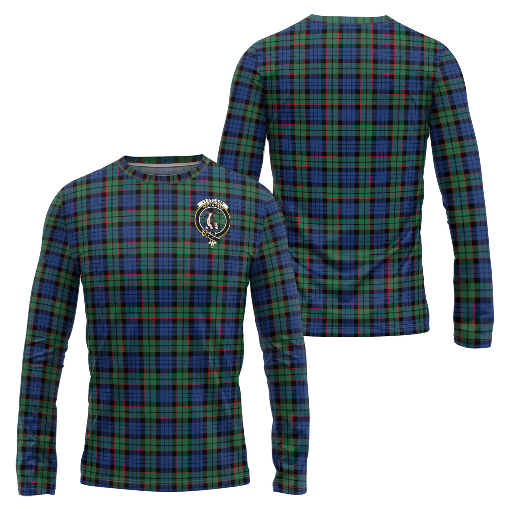 fletcher-ancient-tartan-long-sleeve-t-shirt-with-family-crest