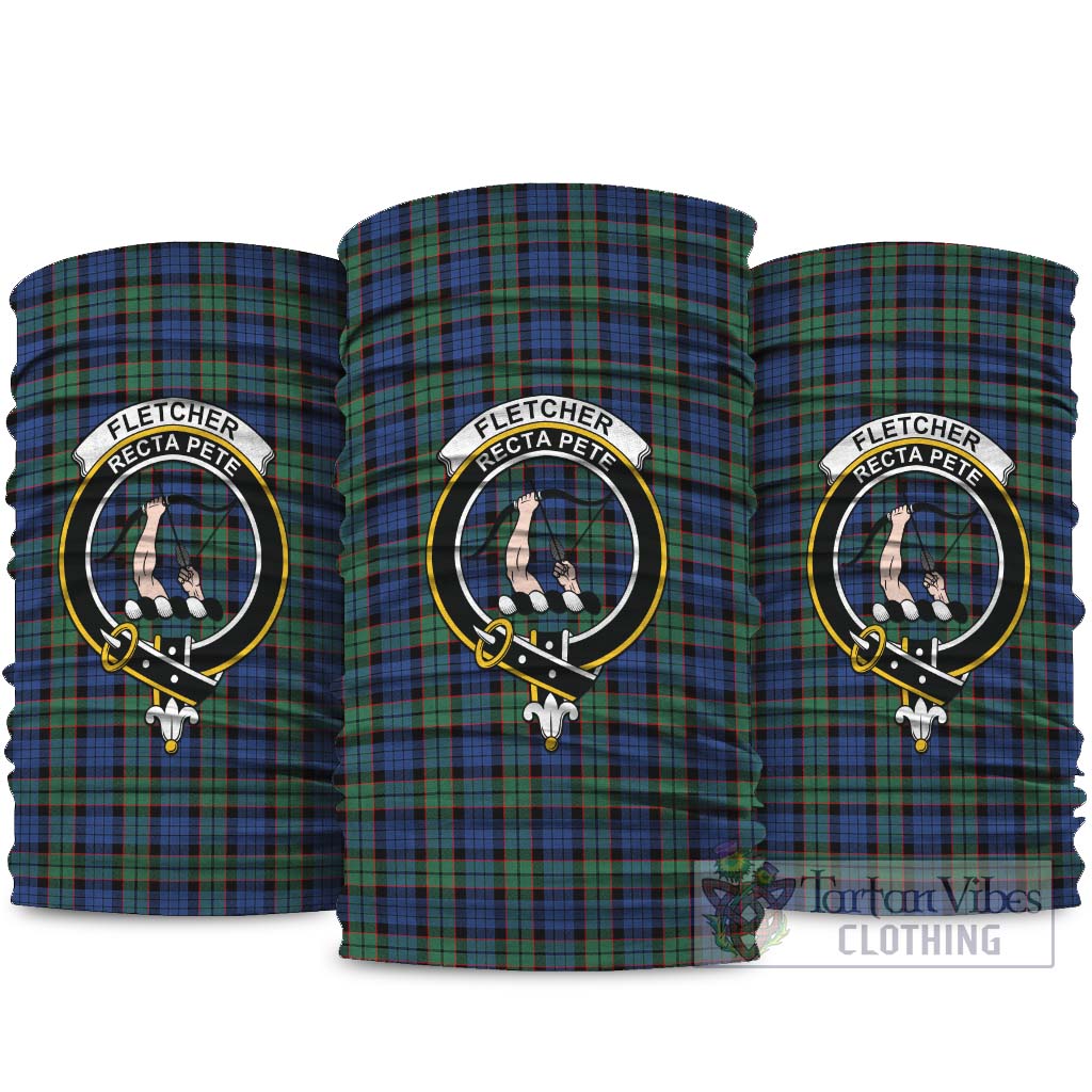 Fletcher Ancient Tartan Neck Gaiters, Tartan Bandanas, Tartan Head Band with Family Crest