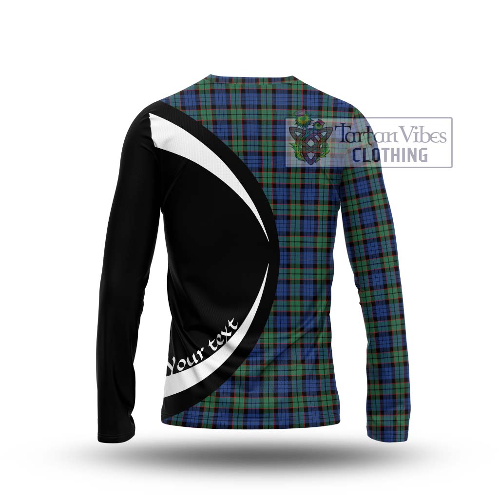 Fletcher Ancient Tartan Long Sleeve T-Shirt with Family Crest Circle Style - Tartan Vibes Clothing