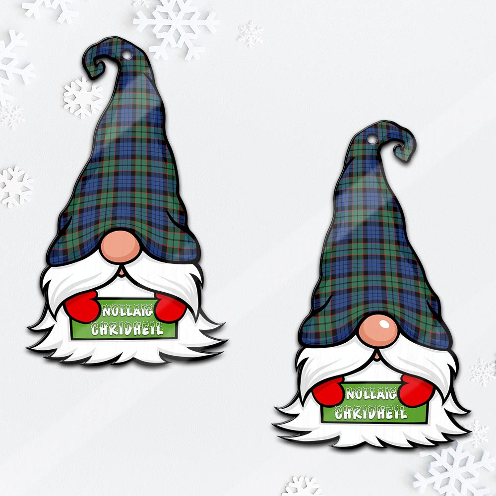 Fletcher Ancient Gnome Christmas Ornament with His Tartan Christmas Hat - Tartan Vibes Clothing