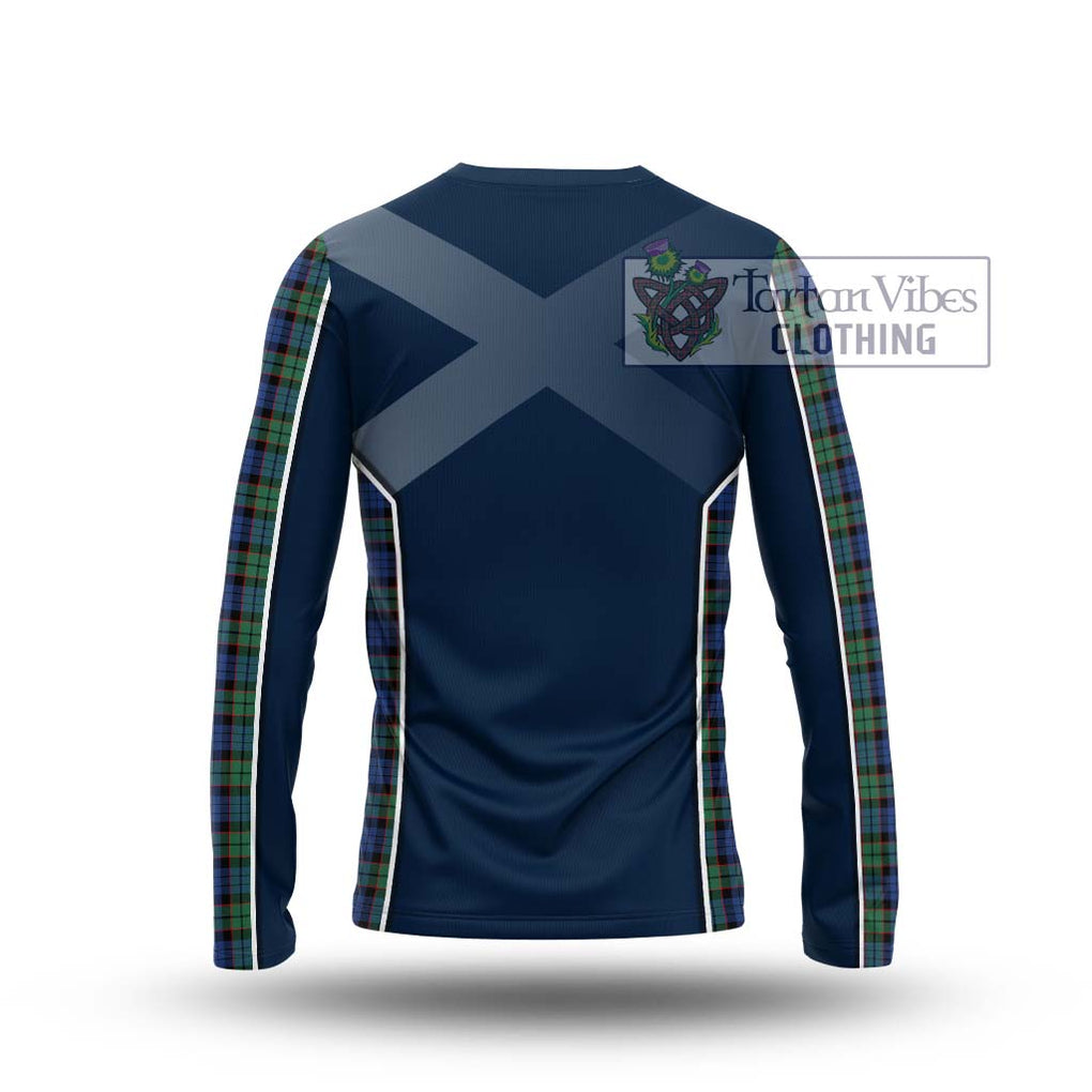 Fletcher Ancient Tartan Long Sleeve T-Shirt with Family Crest and Lion Rampant Vibes Sport Style - Tartan Vibes Clothing