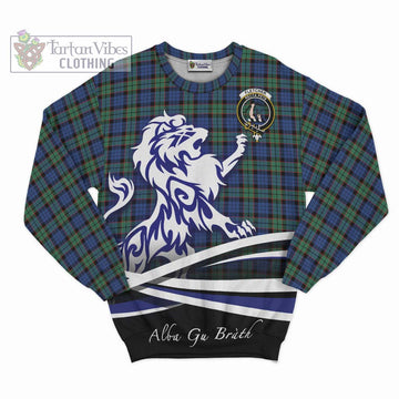 Fletcher Ancient Tartan Sweatshirt with Alba Gu Brath Regal Lion Emblem