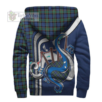 Fletcher Ancient Tartan Sherpa Hoodie with Epic Bagpipe Style