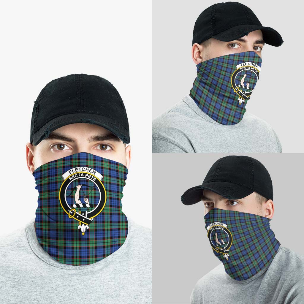 Fletcher Ancient Tartan Neck Gaiters, Tartan Bandanas, Tartan Head Band with Family Crest