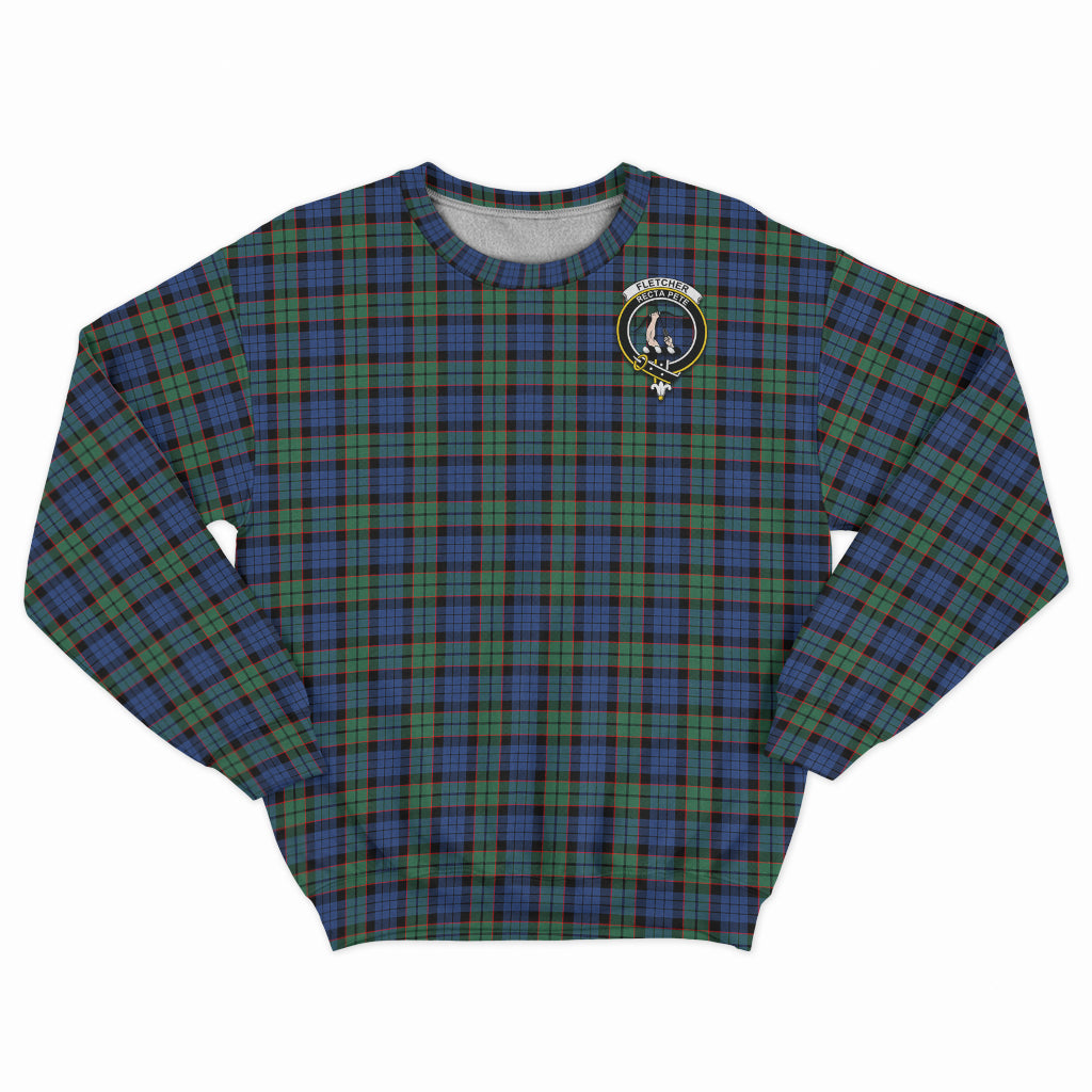 fletcher-ancient-tartan-sweatshirt-with-family-crest