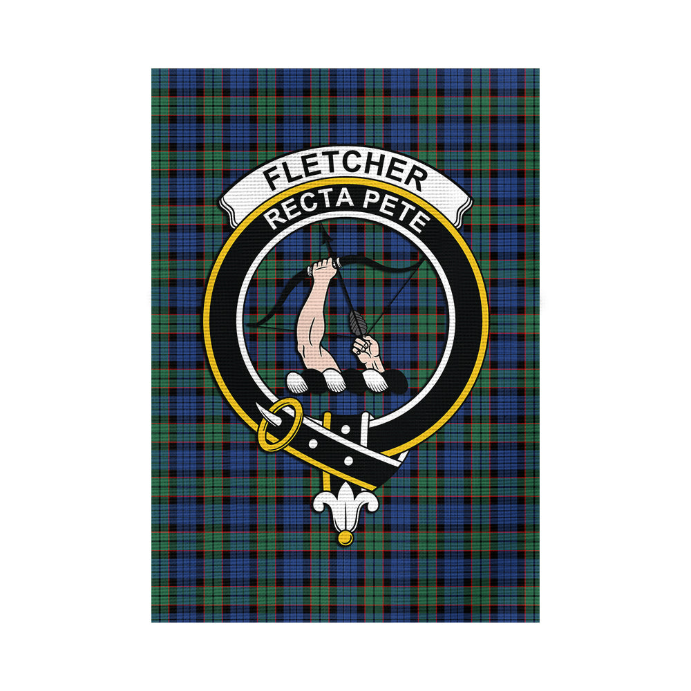 Fletcher Ancient Tartan Flag with Family Crest - Tartan Vibes Clothing