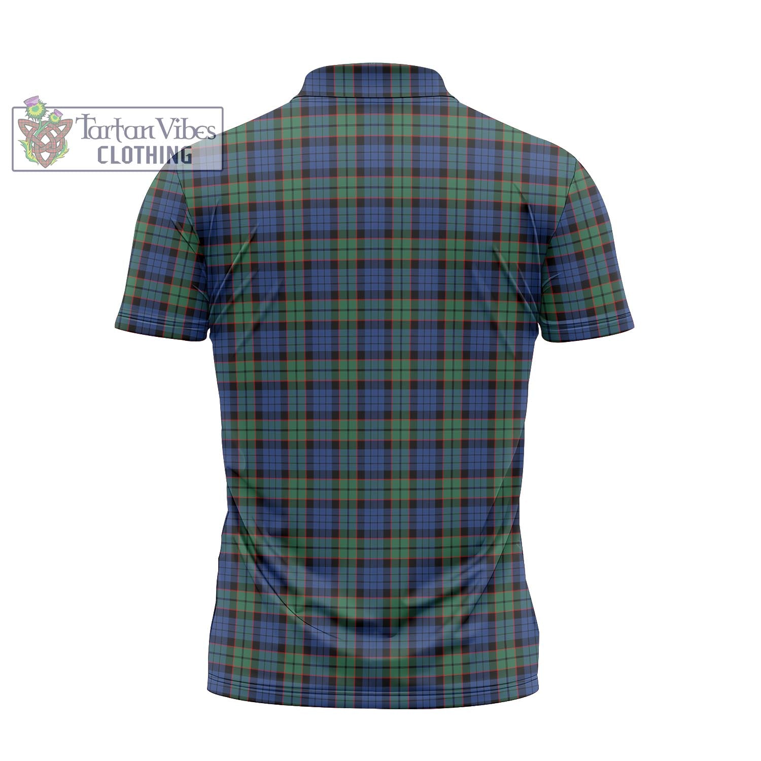 Tartan Vibes Clothing Fletcher Ancient Tartan Zipper Polo Shirt with Family Crest