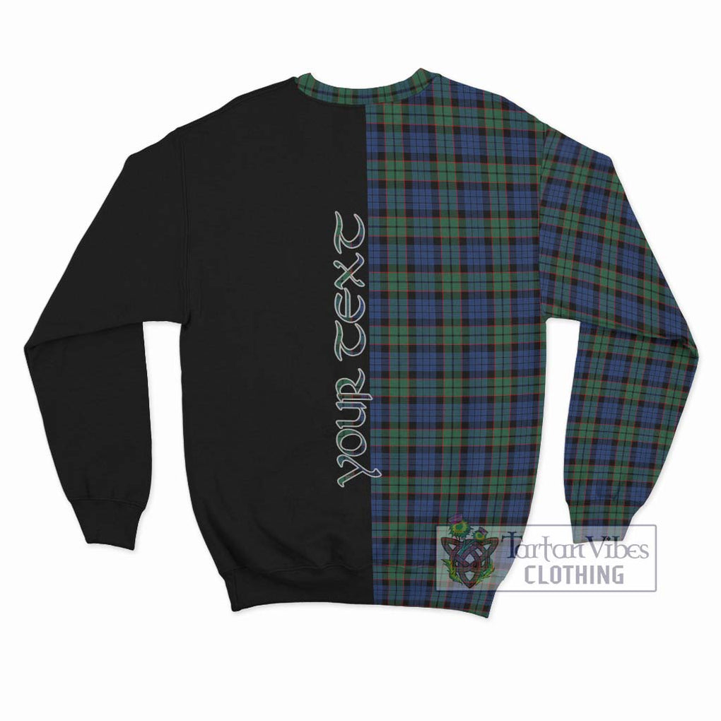 Fletcher Ancient Tartan Sweatshirt with Family Crest and Half Of Me Style - Tartanvibesclothing Shop