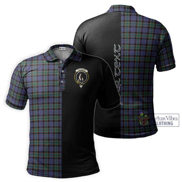 Fletcher Modern Tartan Polo Shirt with Family Crest and Half Of Me Style