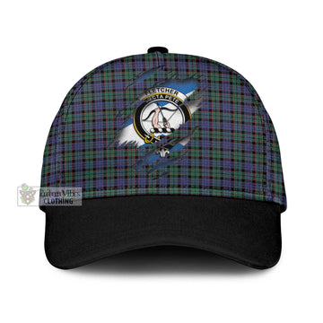 Fletcher Modern Tartan Classic Cap with Family Crest In Me Style
