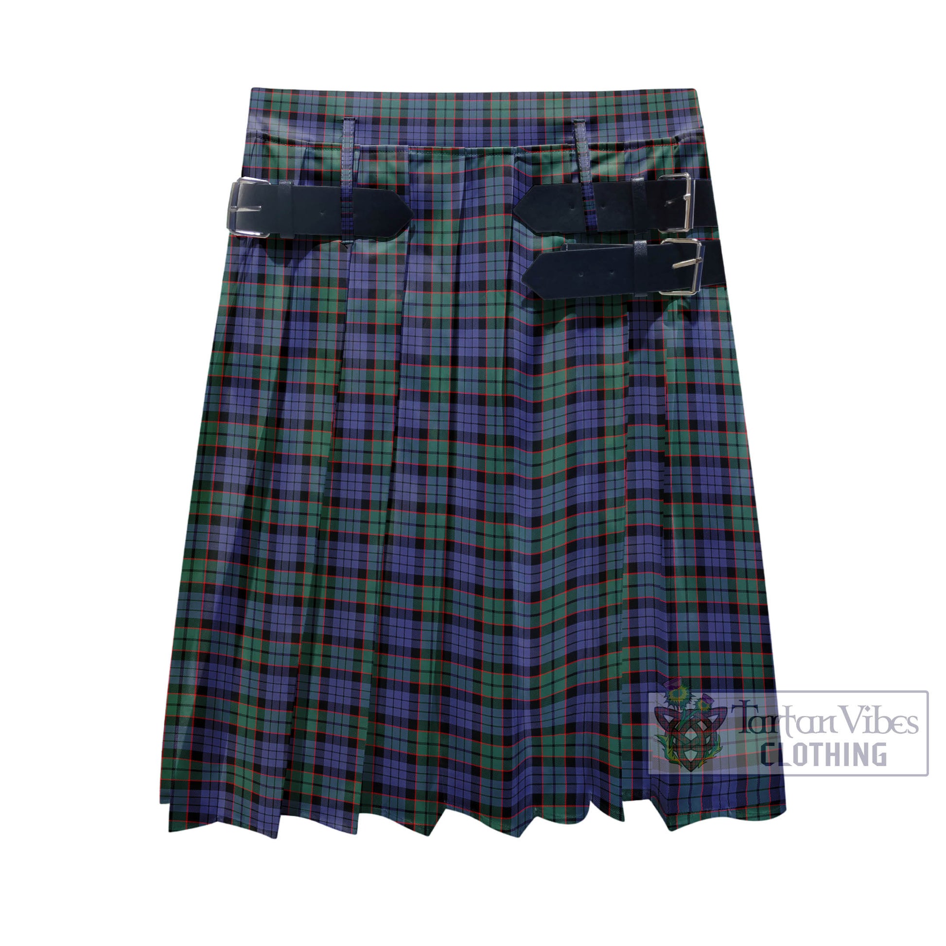Tartan Vibes Clothing Fletcher Modern Tartan Men's Pleated Skirt - Fashion Casual Retro Scottish Style