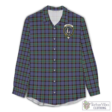 Fletcher Modern Tartan Womens Casual Shirt with Family Crest