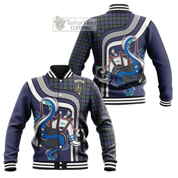 Fletcher Modern Tartan Baseball Jacket with Epic Bagpipe Style