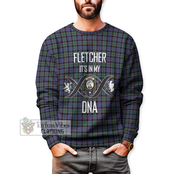 Fletcher Modern Tartan Sweatshirt with Family Crest DNA In Me Style