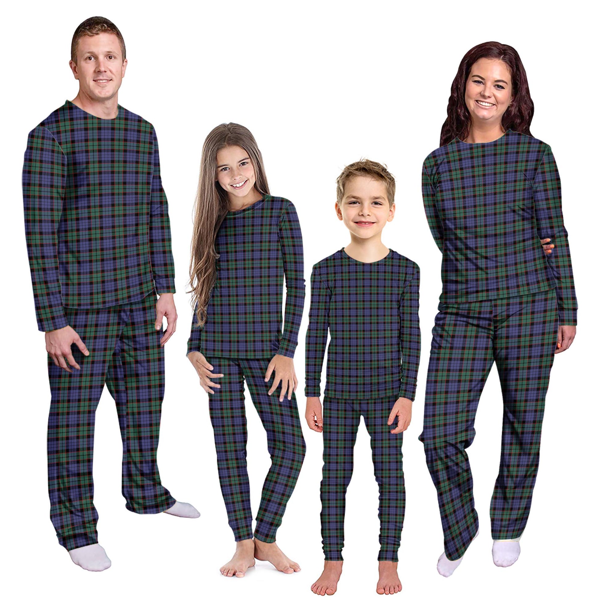 Fletcher Modern Tartan Pajamas Family Set - Tartanvibesclothing