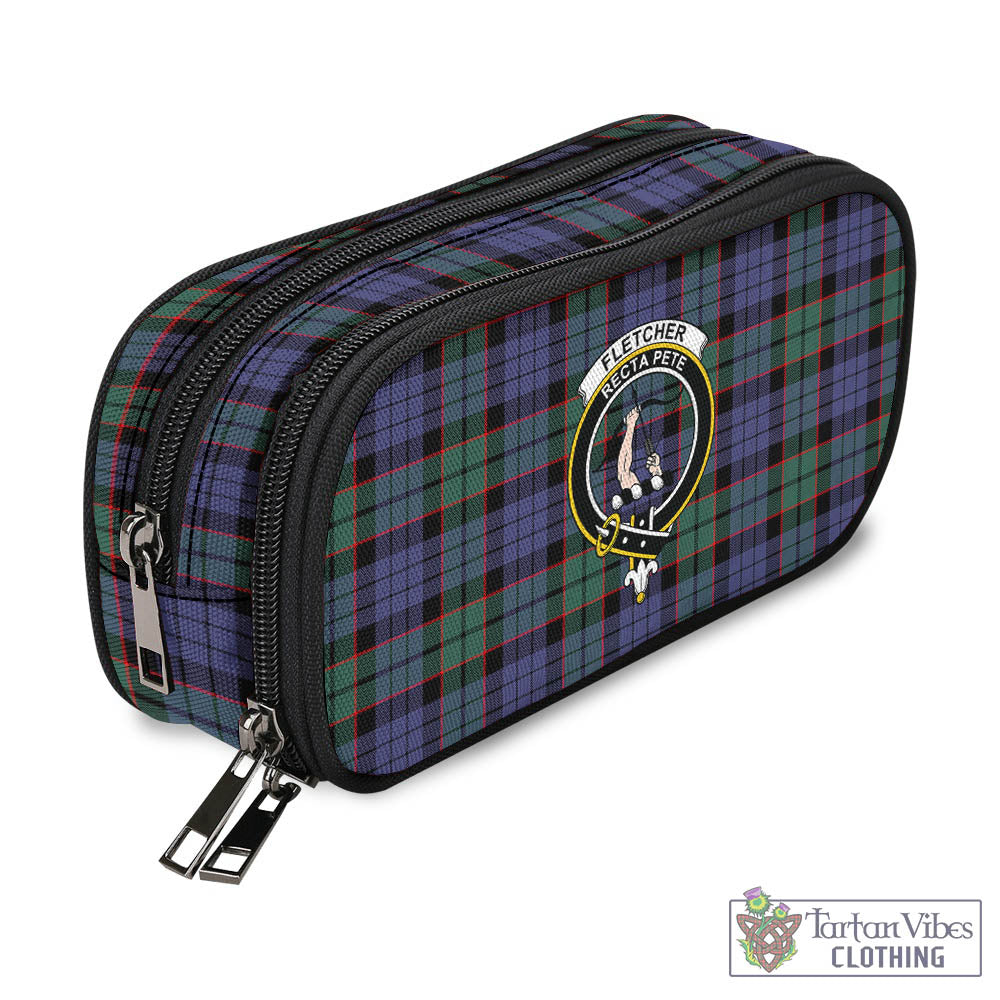 Tartan Vibes Clothing Fletcher Modern Tartan Pen and Pencil Case with Family Crest