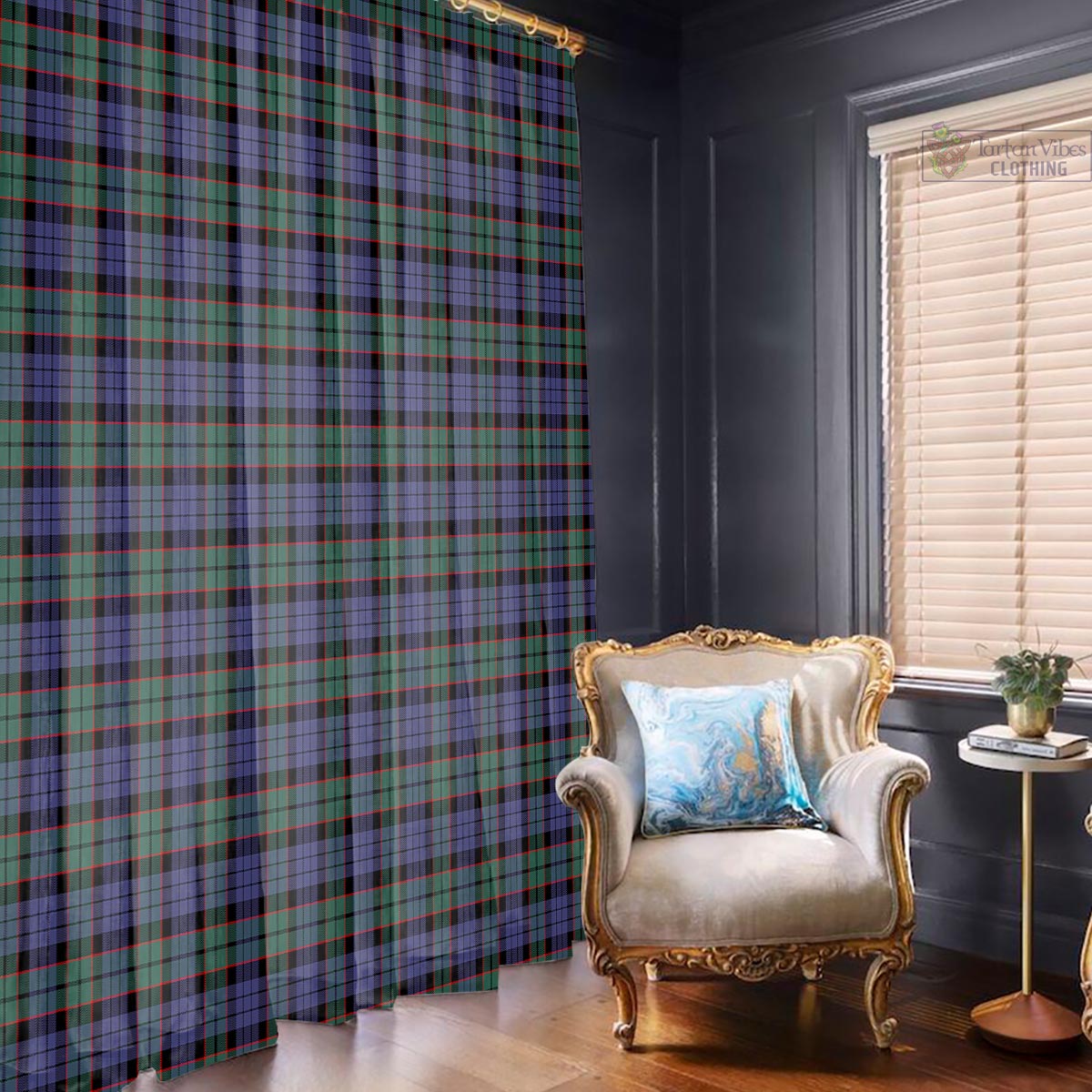 Fletcher Modern Tartan Window Curtain