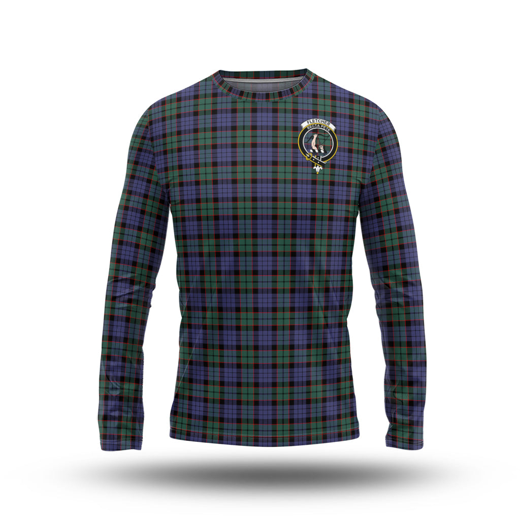 fletcher-modern-tartan-long-sleeve-t-shirt-with-family-crest