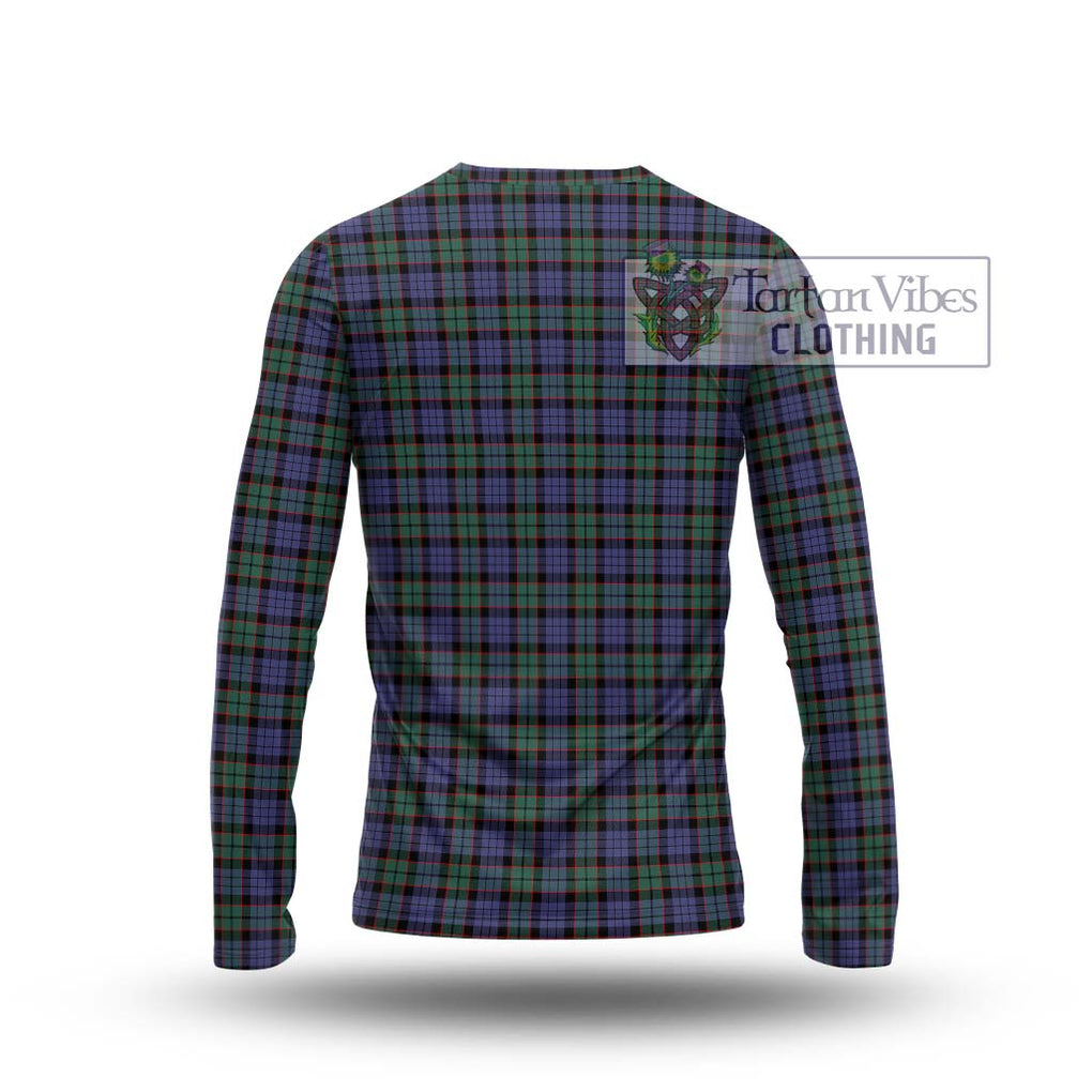 Fletcher Modern Tartan Long Sleeve T-Shirt with Family Crest DNA In Me Style - Tartanvibesclothing Shop