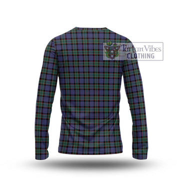 Fletcher Modern Tartan Long Sleeve T-Shirt with Family Crest DNA In Me Style