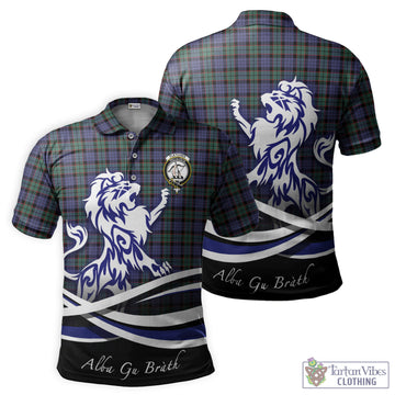 Fletcher Modern Tartan Polo Shirt with Alba Gu Brath Regal Lion Emblem
