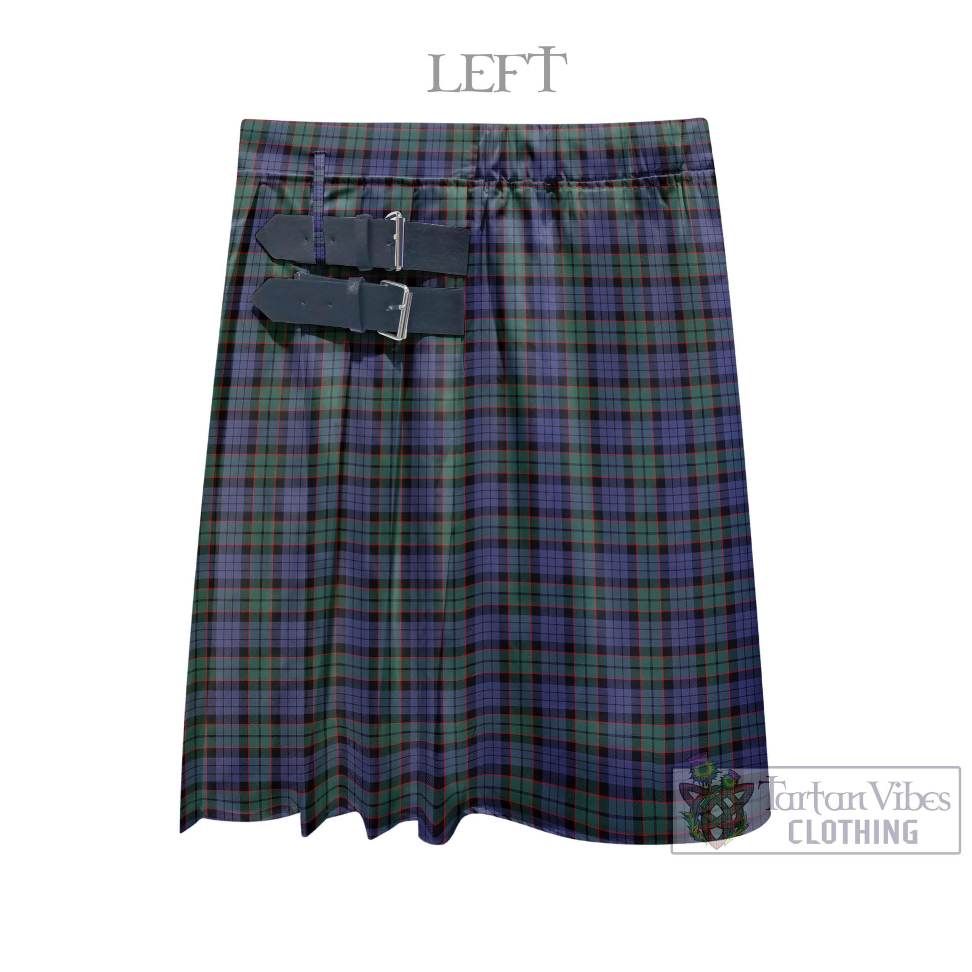 Tartan Vibes Clothing Fletcher Modern Tartan Men's Pleated Skirt - Fashion Casual Retro Scottish Style