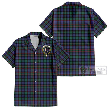 Fletcher Modern Tartan Cotton Hawaiian Shirt with Family Crest