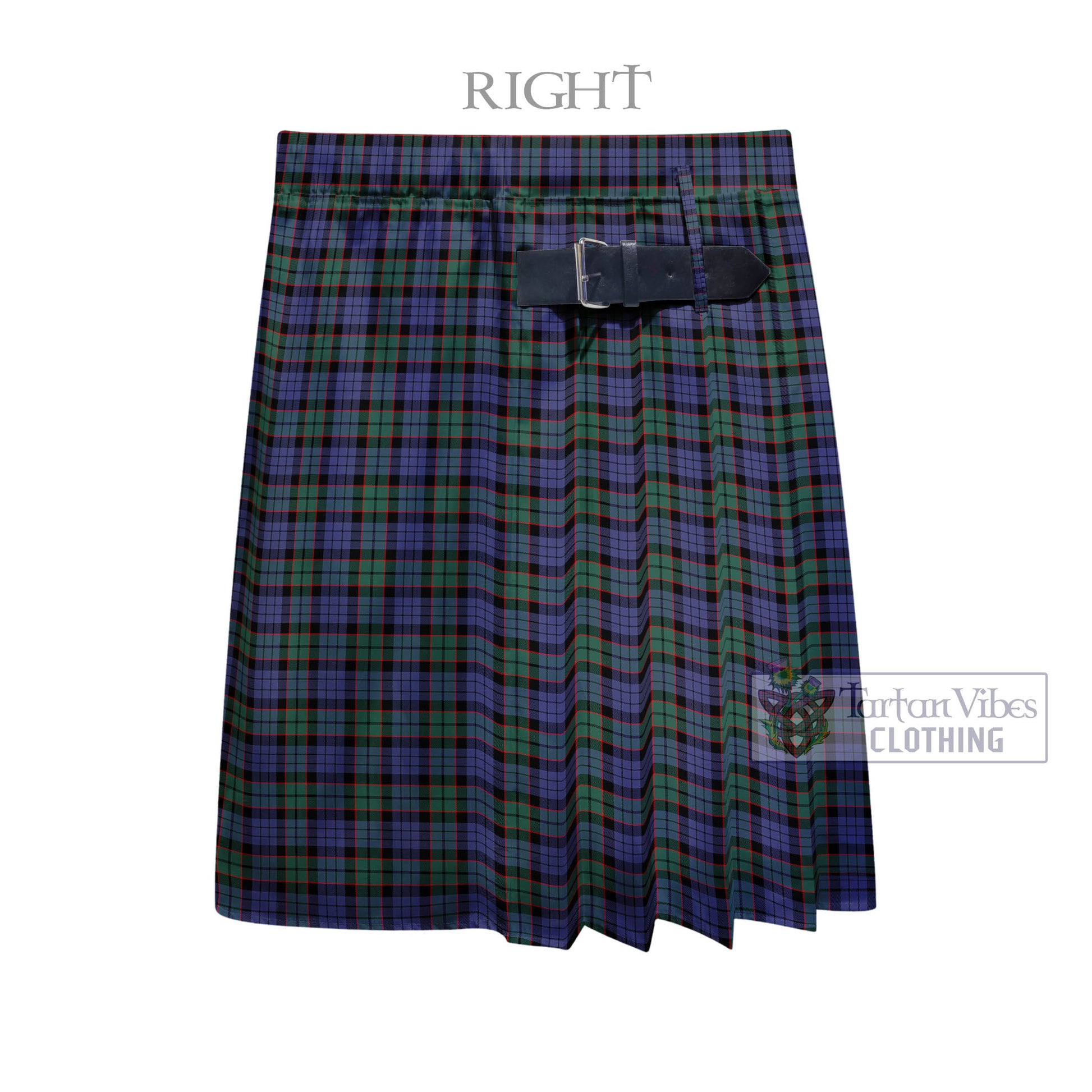 Tartan Vibes Clothing Fletcher Modern Tartan Men's Pleated Skirt - Fashion Casual Retro Scottish Style