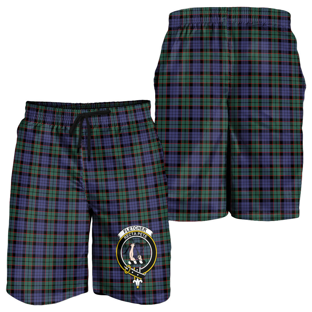 fletcher-modern-tartan-mens-shorts-with-family-crest