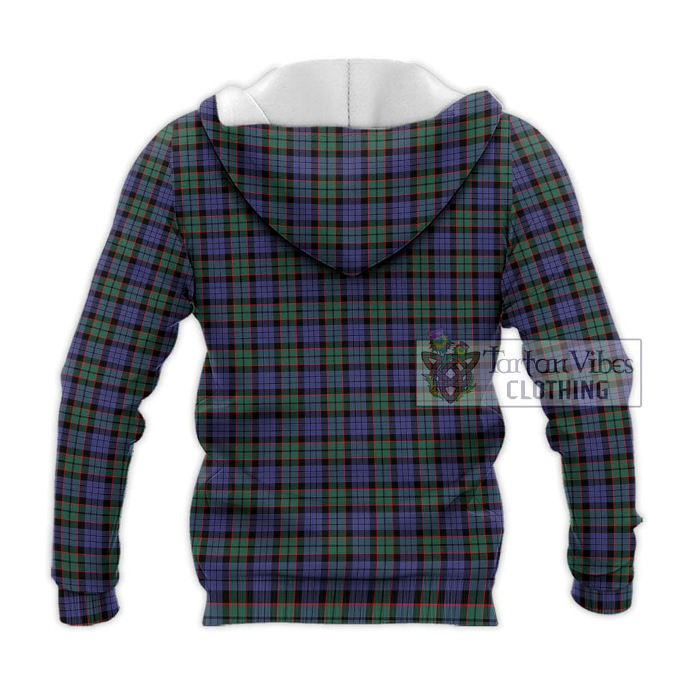 Fletcher Modern Tartan Knitted Hoodie with Family Crest DNA In Me Style - Tartanvibesclothing Shop