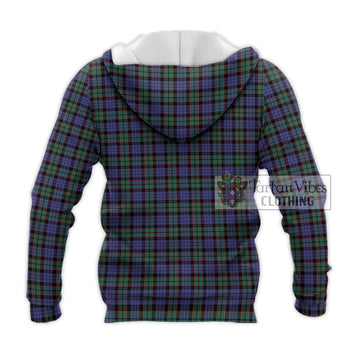 Fletcher Modern Tartan Knitted Hoodie with Family Crest DNA In Me Style