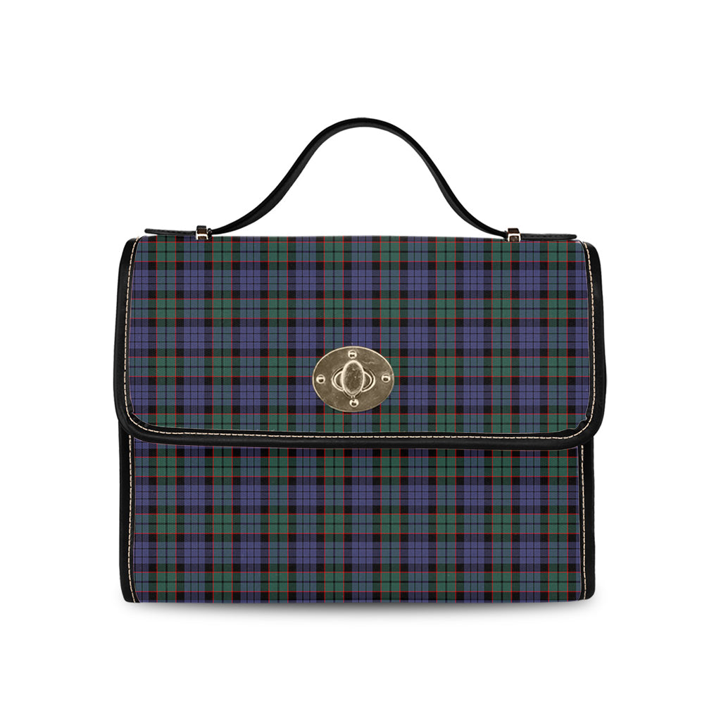 fletcher-modern-tartan-leather-strap-waterproof-canvas-bag