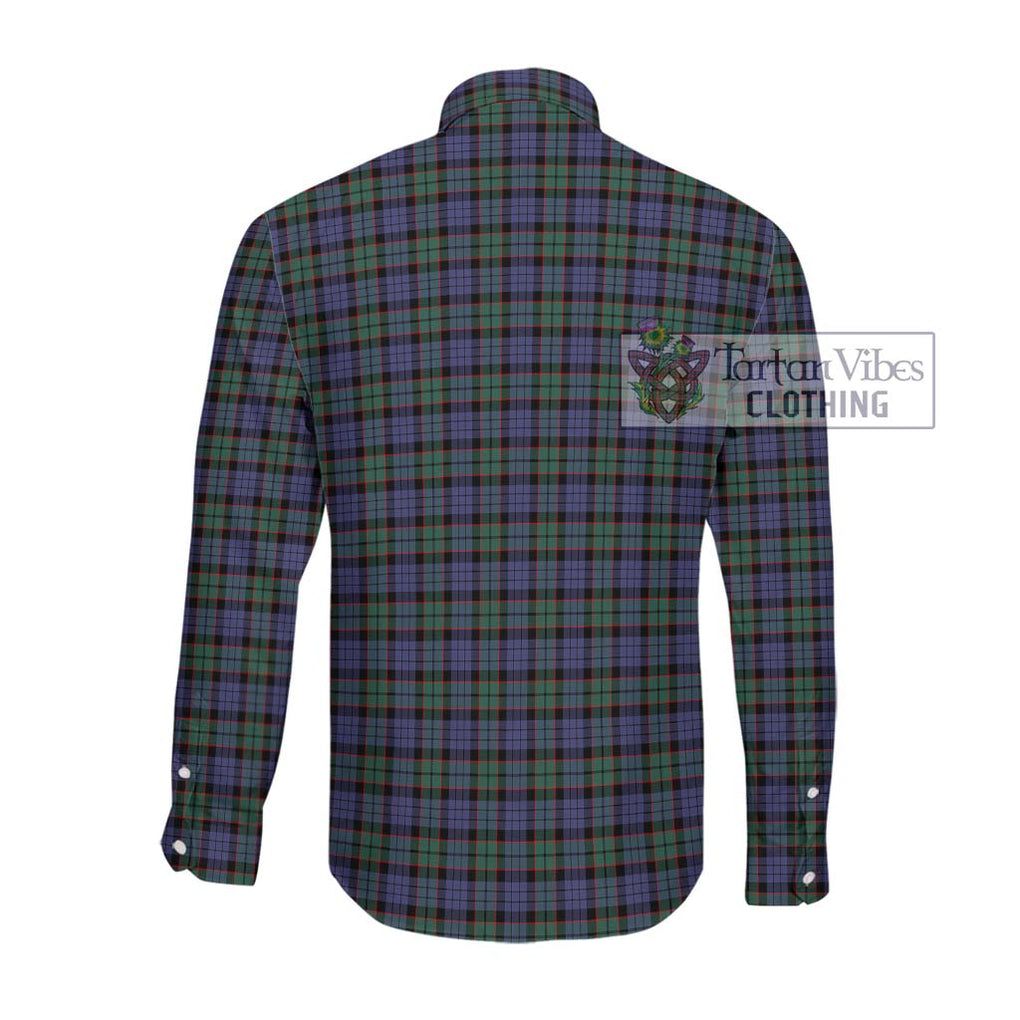 Fletcher Modern Tartan Long Sleeve Button Shirt with Family Crest DNA In Me Style - Tartanvibesclothing Shop