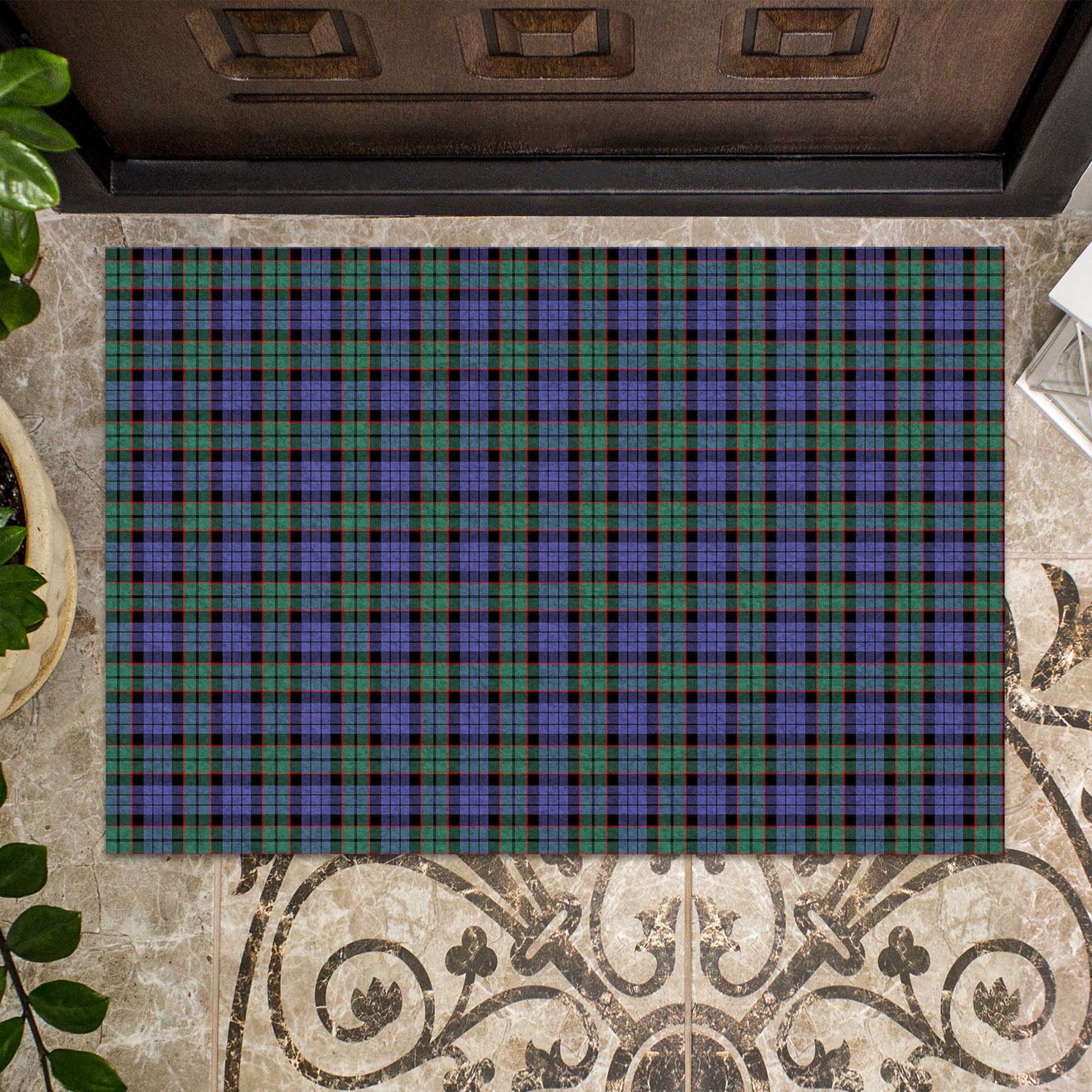 Fletcher Modern Tartan Door Mat - Tartanvibesclothing